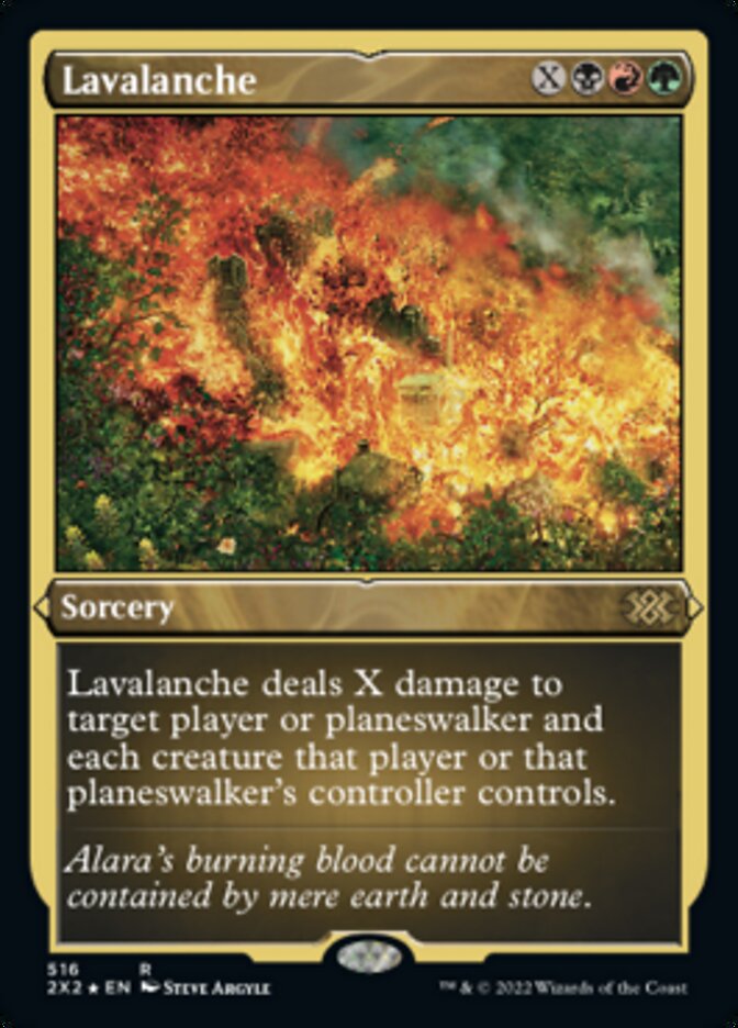 Lavalanche (Foil Etched) [Double Masters 2022] | PLUS EV GAMES 