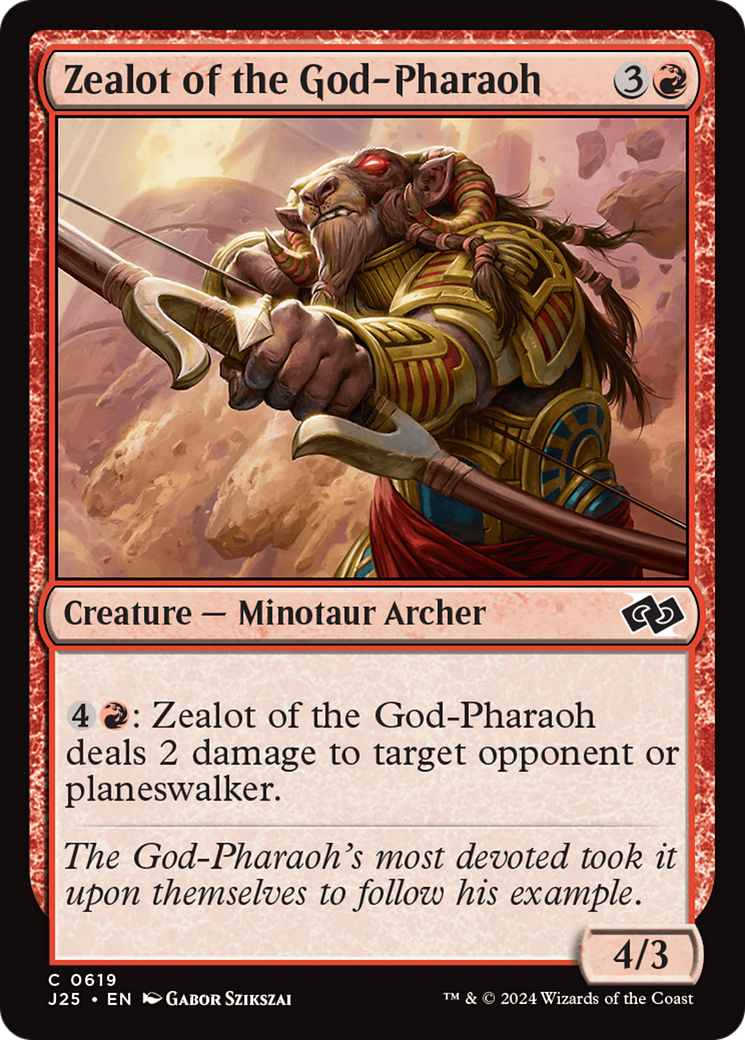 Zealot of the God-Pharaoh [Foundations Jumpstart] | PLUS EV GAMES 