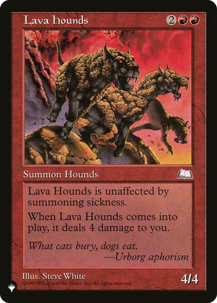 Lava Hounds [The List Reprints] | PLUS EV GAMES 