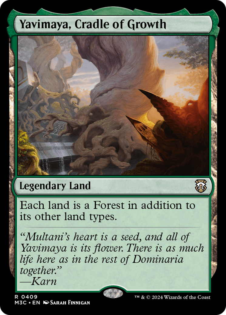 Yavimaya, Cradle of Growth (Ripple Foil) [Modern Horizons 3 Commander] | PLUS EV GAMES 