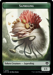 Saproling // Dragon (0021) Double-Sided Token [Commander Masters Tokens] | PLUS EV GAMES 