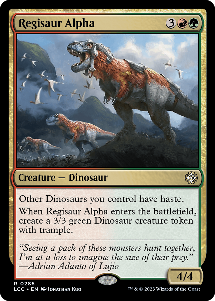 Regisaur Alpha [The Lost Caverns of Ixalan Commander] | PLUS EV GAMES 
