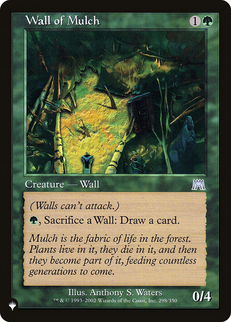 Wall of Mulch [The List Reprints] | PLUS EV GAMES 