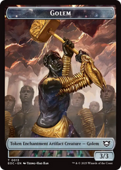 Insect // Golem (0013) Double-Sided Token [Edge of Eternities Commander Tokens] | PLUS EV GAMES 