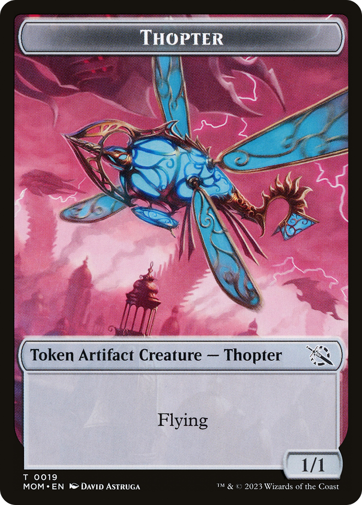 Thopter // Spirit (14) Double-Sided Token [March of the Machine Tokens] | PLUS EV GAMES 