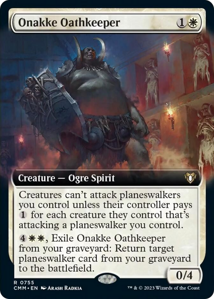 Onakke Oathkeeper (Extended Art) [Commander Masters] | PLUS EV GAMES 