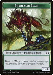 Phyrexian Goblin // Phyrexian Beast Double-Sided Token [Phyrexia: All Will Be One Tokens] | PLUS EV GAMES 