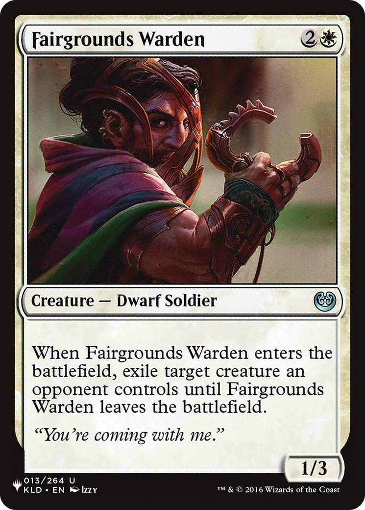 Fairgrounds Warden [The List Reprints] | PLUS EV GAMES 