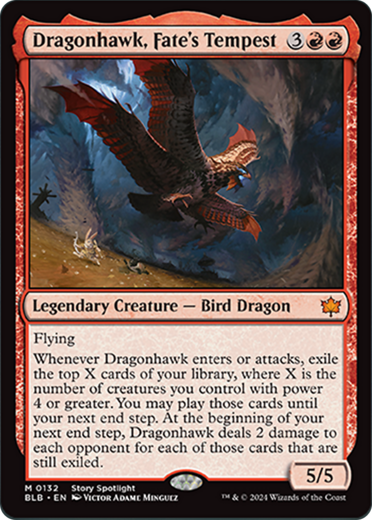 Dragonhawk, Fate's Tempest [Bloomburrow] | PLUS EV GAMES 