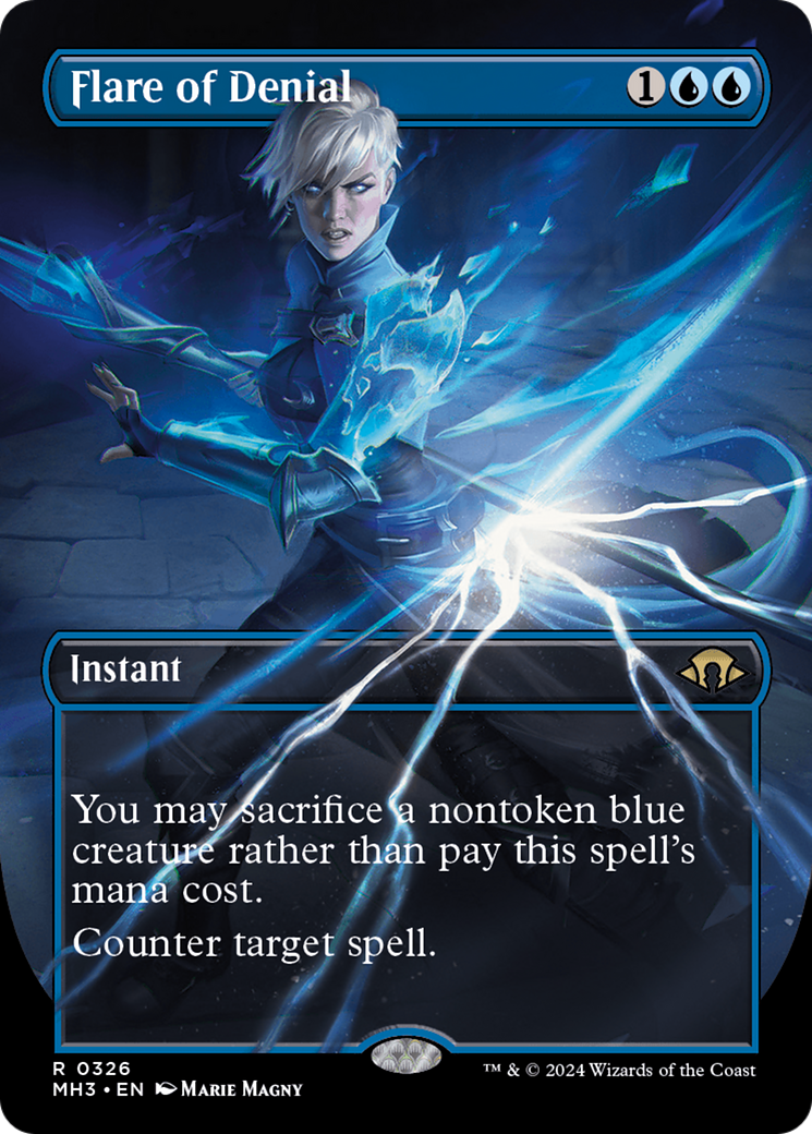 Flare of Denial (Borderless) [Modern Horizons 3] | PLUS EV GAMES 