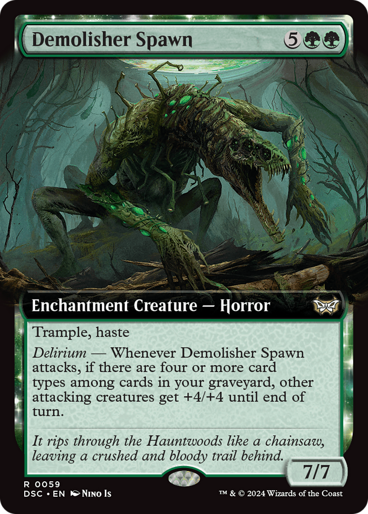 Demolisher Spawn (Extended Art) [Duskmourn: House of Horror Commander] | PLUS EV GAMES 