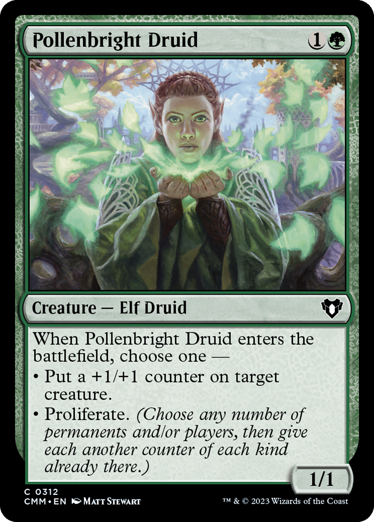 Pollenbright Druid [Commander Masters] | PLUS EV GAMES 