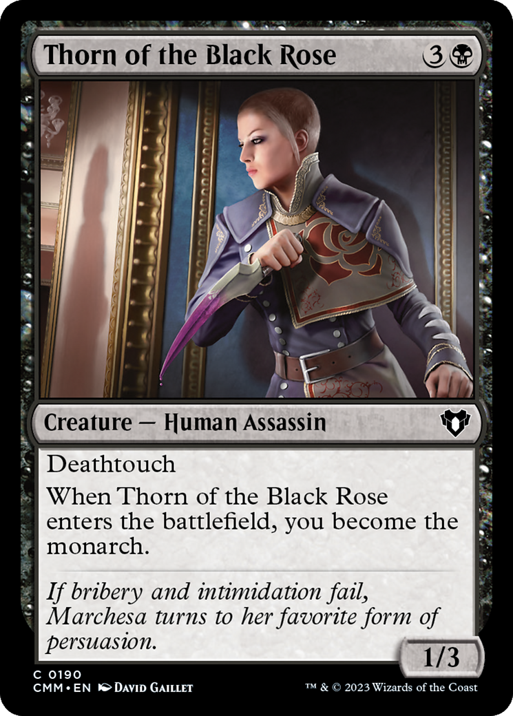 Thorn of the Black Rose [Commander Masters] | PLUS EV GAMES 