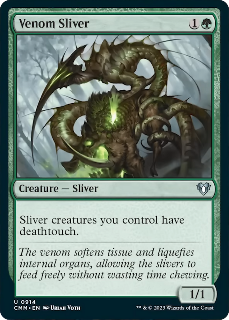 Venom Sliver [Commander Masters] | PLUS EV GAMES 