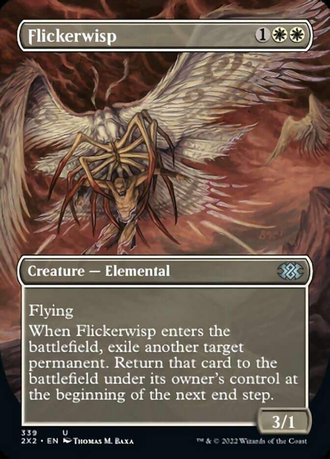 Flickerwisp (Borderless Alternate Art) [Double Masters 2022] | PLUS EV GAMES 