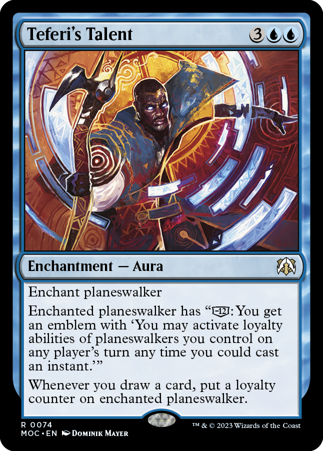 Teferi's Talent [March of the Machine Commander] | PLUS EV GAMES 