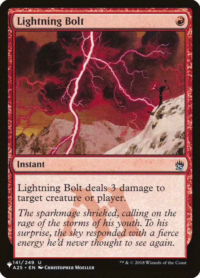 Lightning Bolt (141/249) [The List] | PLUS EV GAMES 