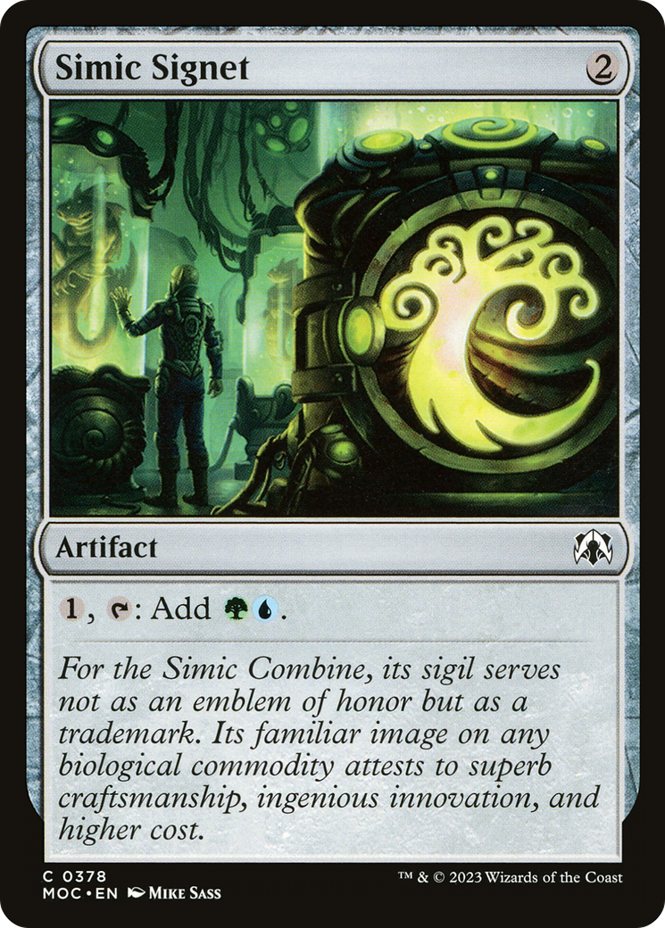 Simic Signet [March of the Machine Commander] | PLUS EV GAMES 