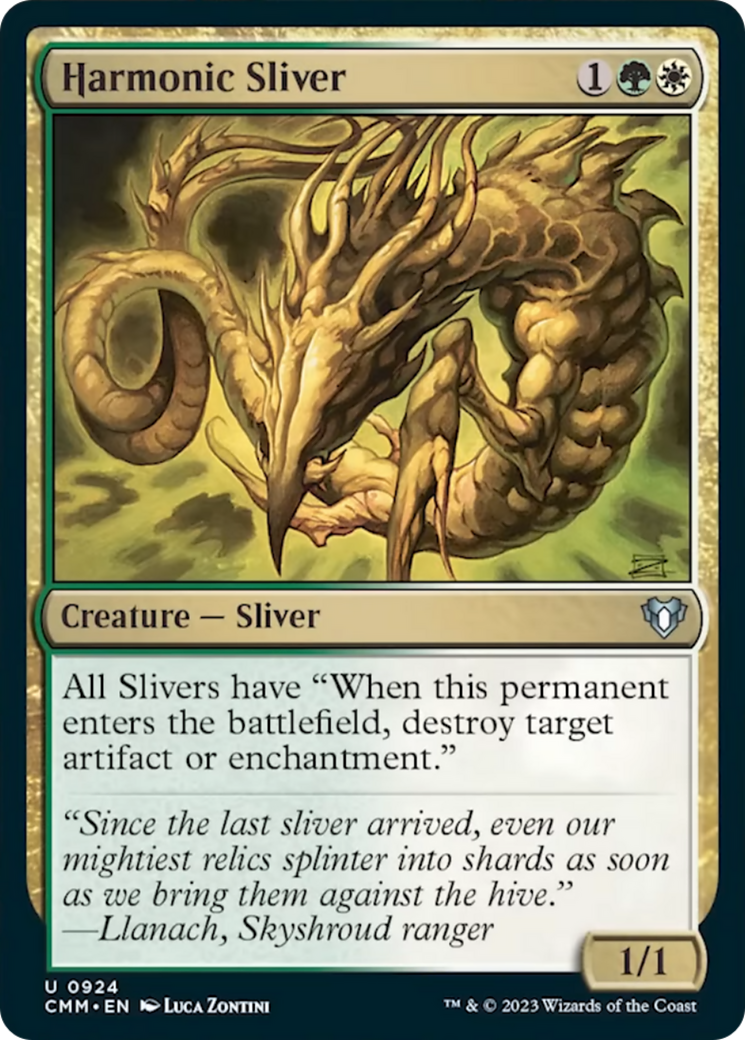 Harmonic Sliver [Commander Masters] | PLUS EV GAMES 