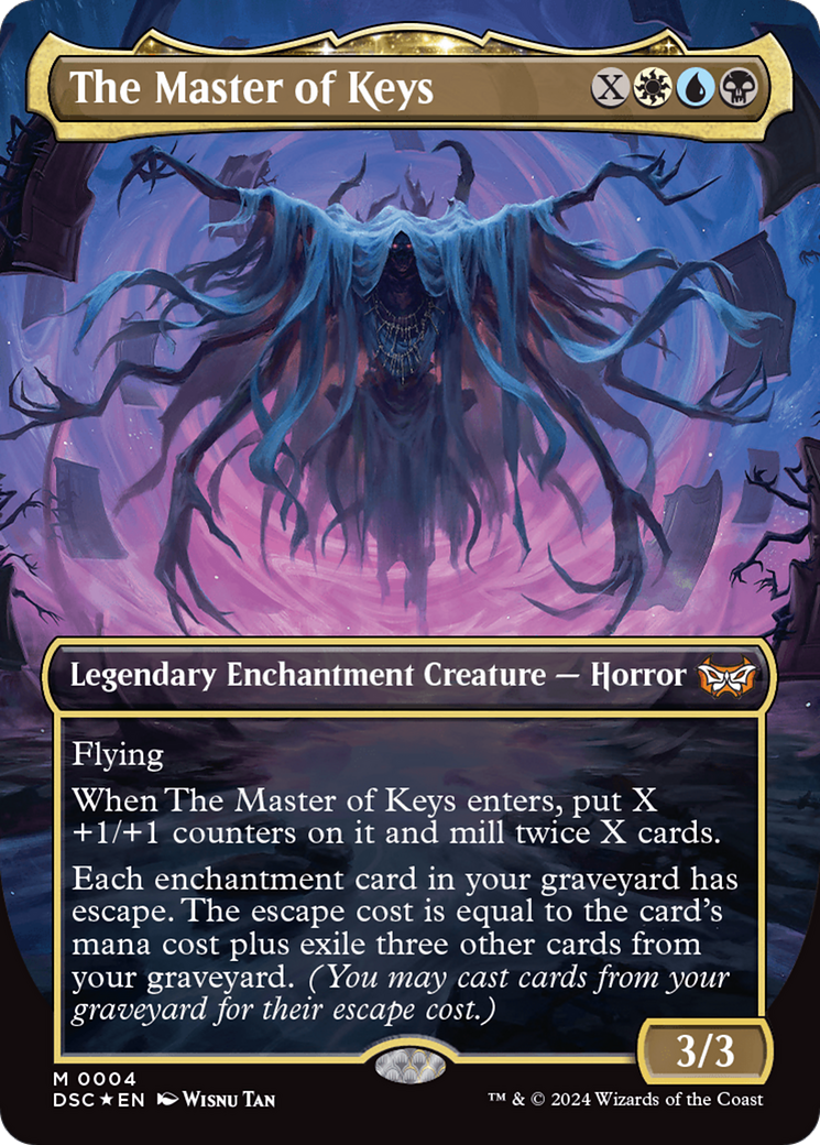 The Master of Keys (Borderless) [Duskmourn: House of Horror Commander] | PLUS EV GAMES 