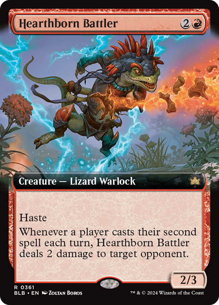 Hearthborn Battler (Extended Art) [Bloomburrow] | PLUS EV GAMES 