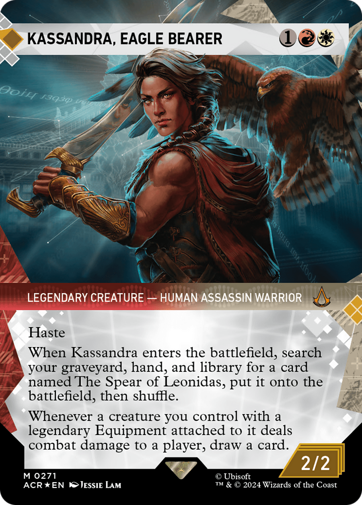 Kassandra, Eagle Bearer (Showcase) (Textured Foil) [Assassin's Creed] | PLUS EV GAMES 