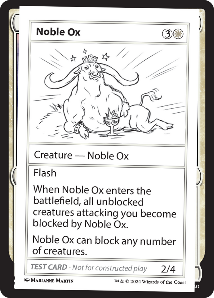 Noble Ox [Mystery Booster 2 Playtest Cards] | PLUS EV GAMES 