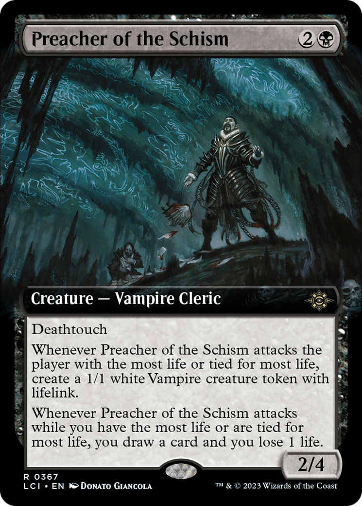 Preacher of the Schism (Extended Art) [The Lost Caverns of Ixalan] | PLUS EV GAMES 