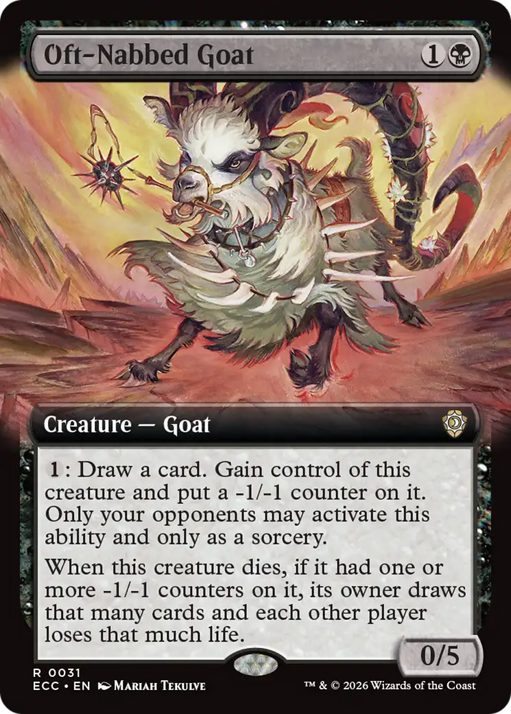 Oft-Nabbed Goat (Extended Art) [Lorwyn Eclipsed Commander] | PLUS EV GAMES 