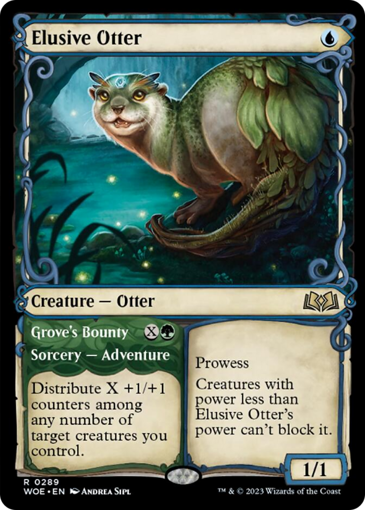 Elusive Otter // Grove's Bounty (Showcase) [Wilds of Eldraine] | PLUS EV GAMES 