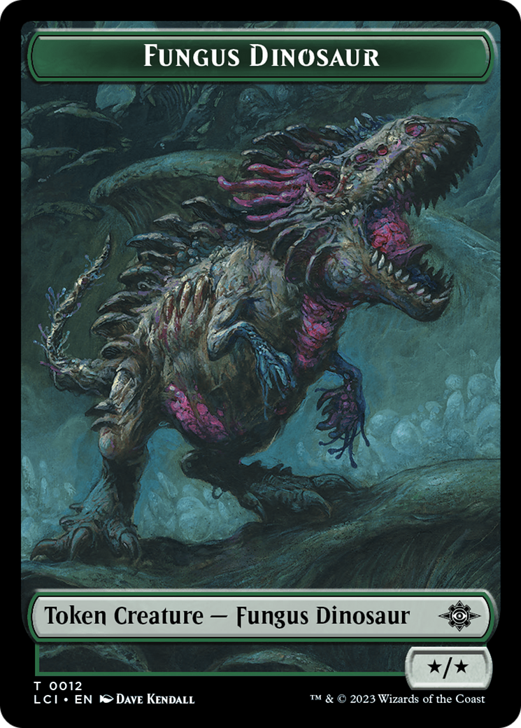 Fungus Dinosaur // Skeleton Pirate Double-Sided Token [The Lost Caverns of Ixalan Tokens] | PLUS EV GAMES 