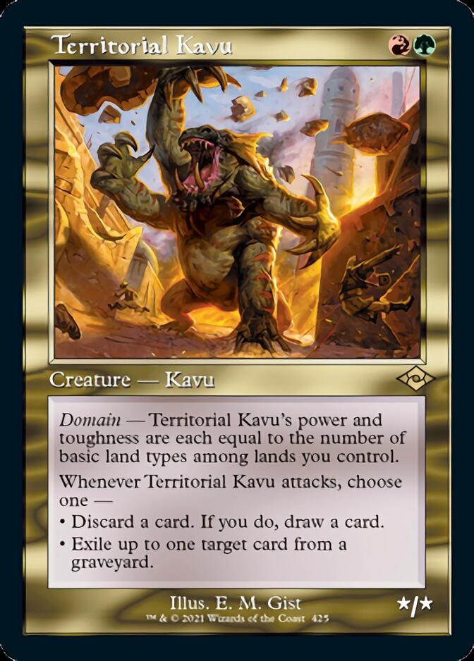 Territorial Kavu (Retro Foil Etched) [Modern Horizons 2] | PLUS EV GAMES 