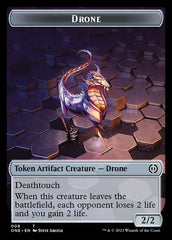 Rebel // Drone Double-Sided Token [Phyrexia: All Will Be One Tokens] | PLUS EV GAMES 