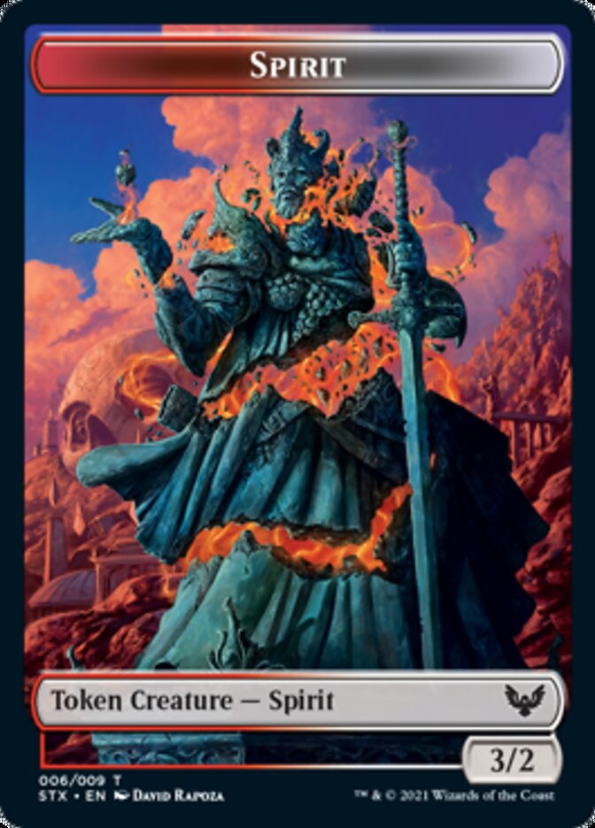 Spirit // Pest Double-Sided Token [Strixhaven: School of Mages Tokens] | PLUS EV GAMES 