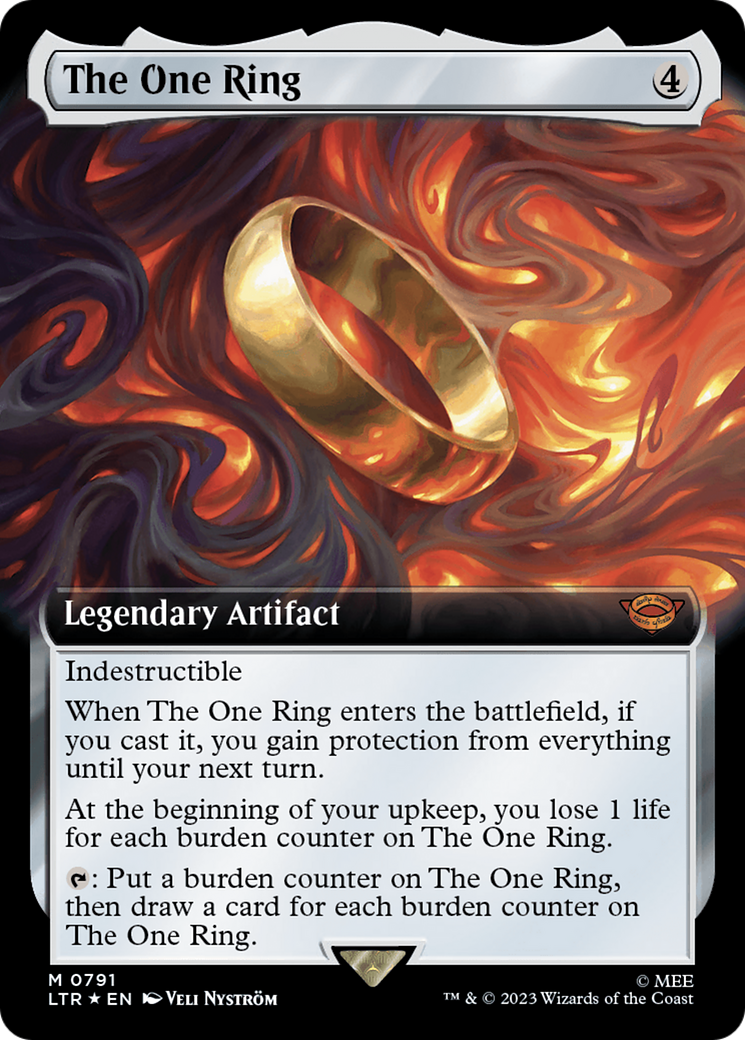 The One Ring (Extended Art) (Surge Foil) [The Lord of the Rings: Tales of Middle-Earth] | PLUS EV GAMES 