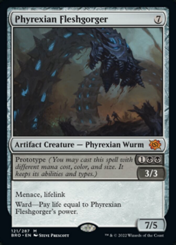 Phyrexian Fleshgorger (Promo Pack) [The Brothers' War Promos] | PLUS EV GAMES 