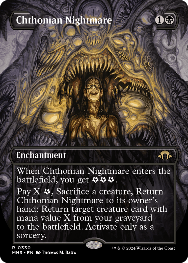 Chthonian Nightmare (Borderless) [Modern Horizons 3] | PLUS EV GAMES 