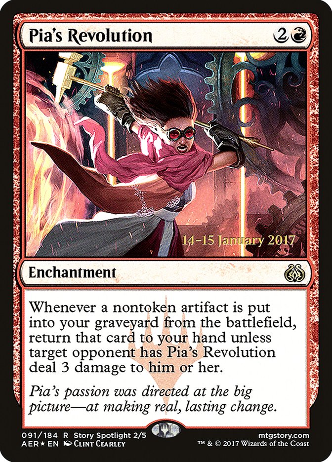 Pia's Revolution [Aether Revolt Prerelease Promos] | PLUS EV GAMES 