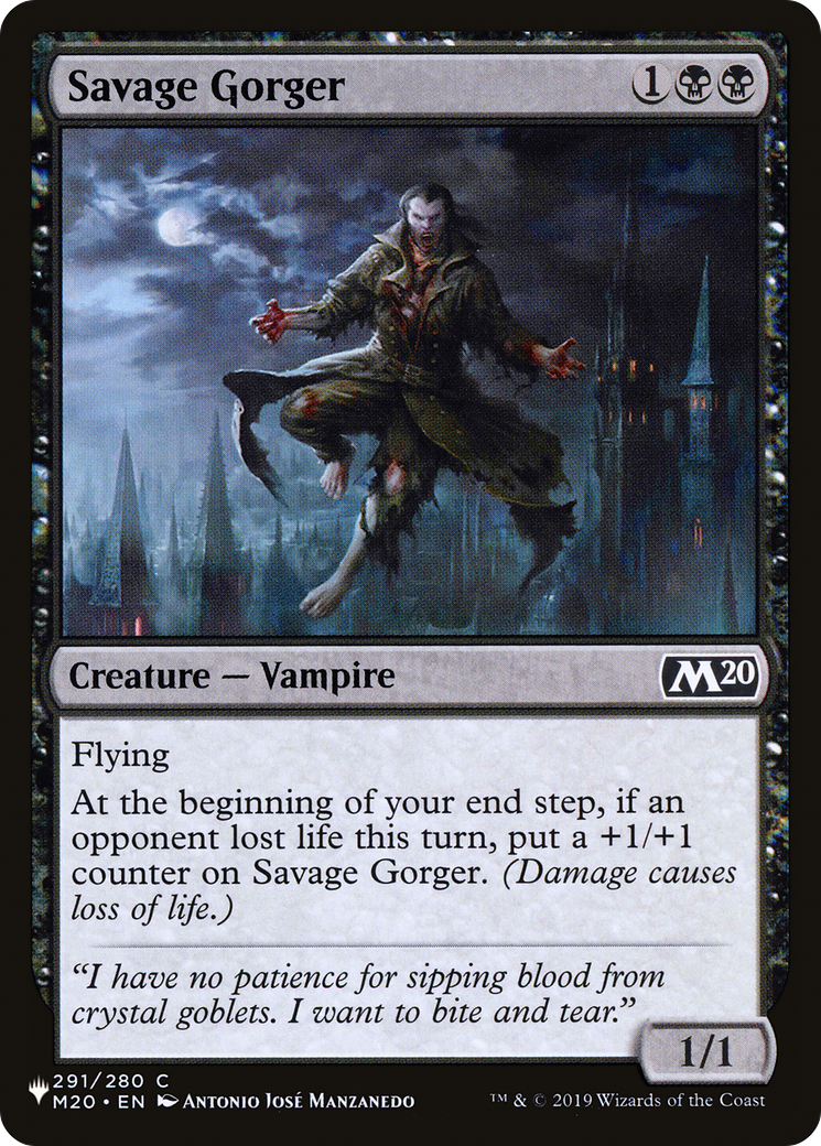 Savage Gorger [The List Reprints] | PLUS EV GAMES 