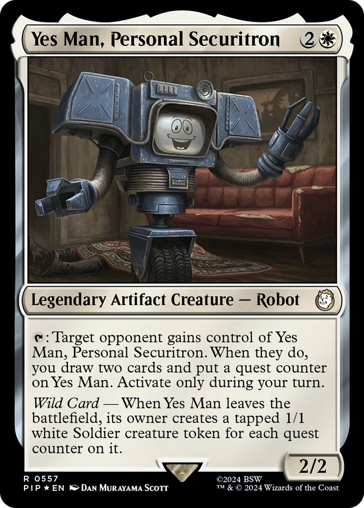 Yes Man, Personal Securitron (Surge Foil) [Fallout] | PLUS EV GAMES 