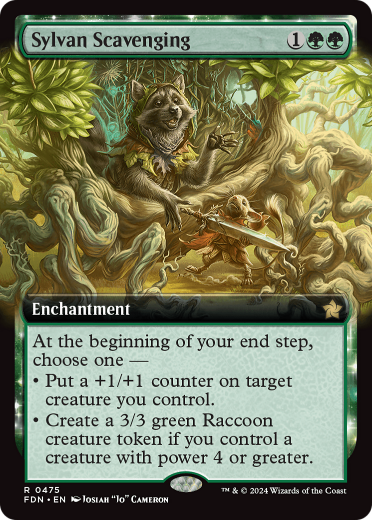 Sylvan Scavenging (Extended Art) [Foundations] | PLUS EV GAMES 