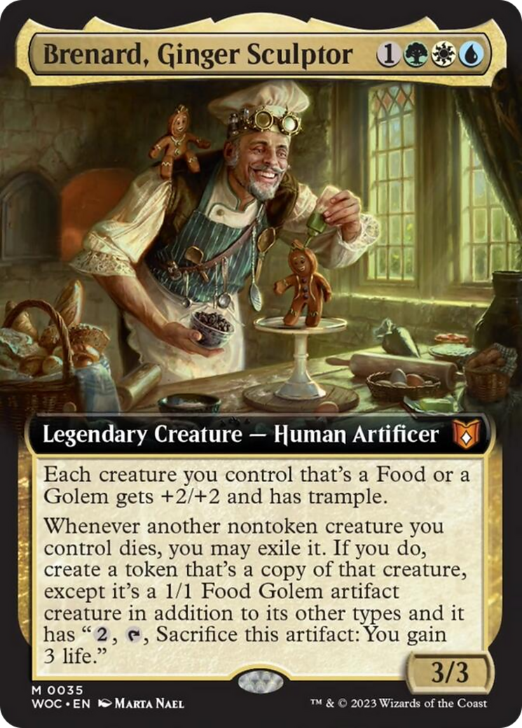 Brenard, Ginger Sculptor (Extended Art) [Wilds of Eldraine Commander] | PLUS EV GAMES 