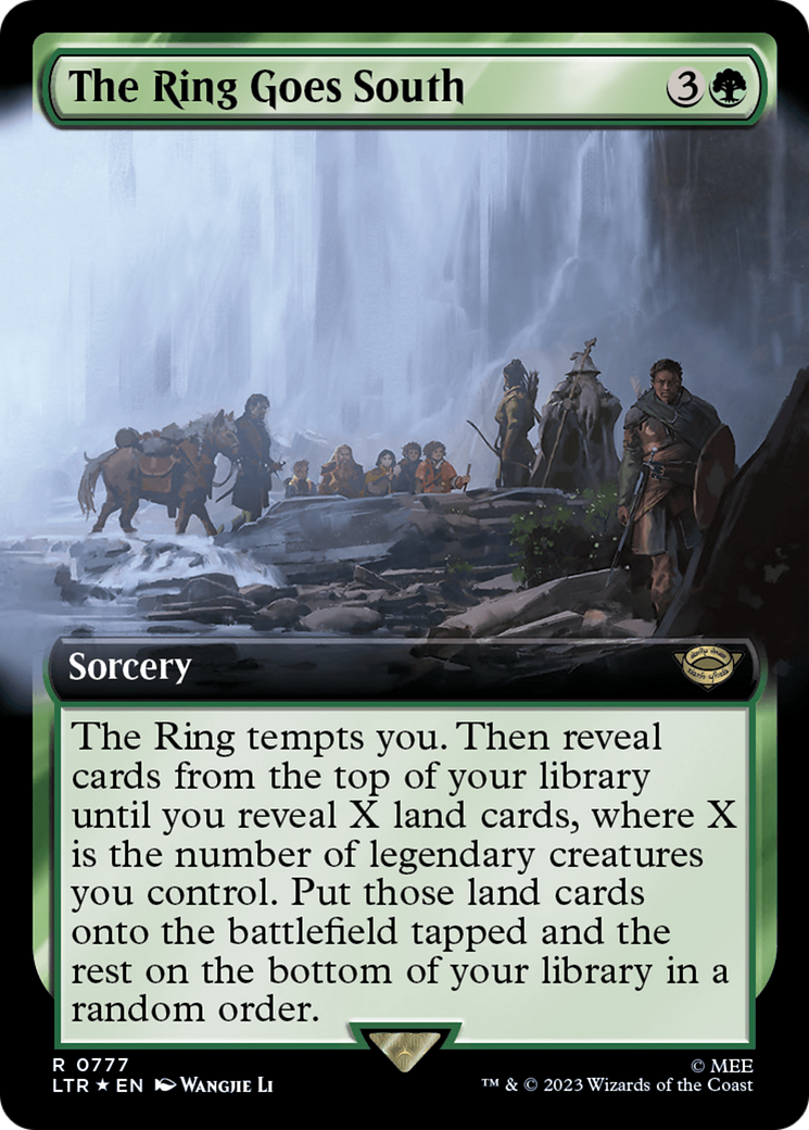 The Ring Goes South (Extended Art) (Surge Foil) [The Lord of the Rings: Tales of Middle-Earth] | PLUS EV GAMES 
