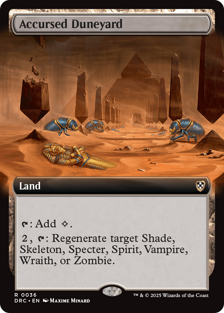 Accursed Duneyard (Extended Art) [Aetherdrift Commander] | PLUS EV GAMES 