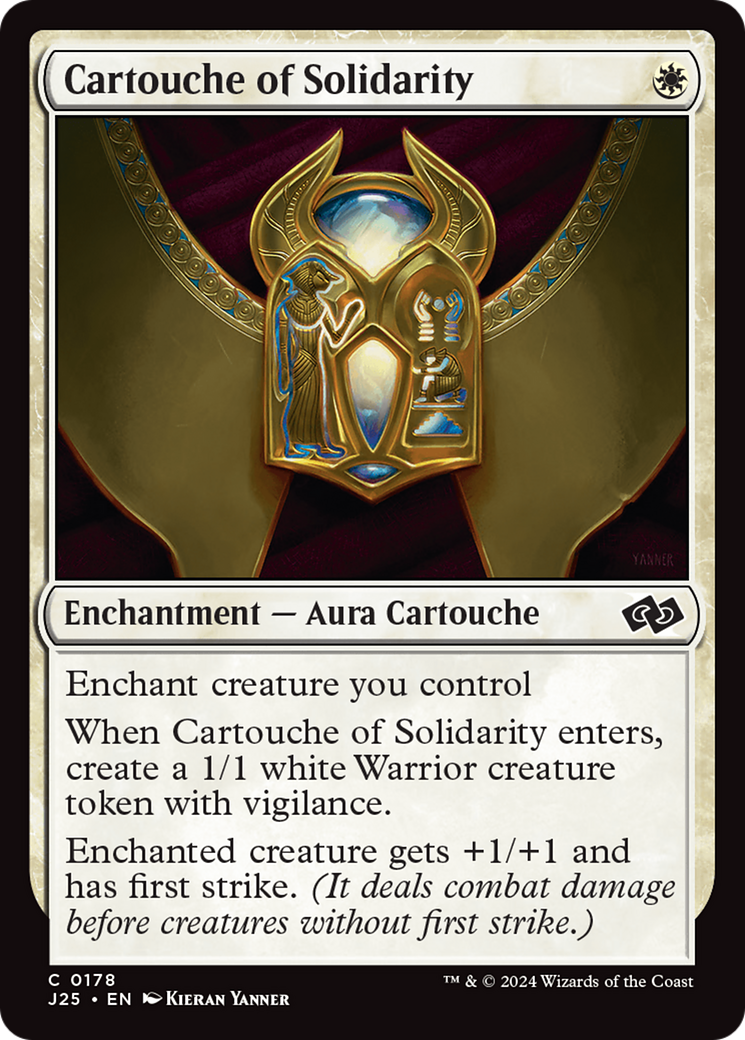 Cartouche of Solidarity [Foundations Jumpstart] | PLUS EV GAMES 