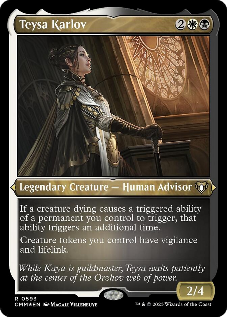 Teysa Karlov (Foil Etched) [Commander Masters] | PLUS EV GAMES 