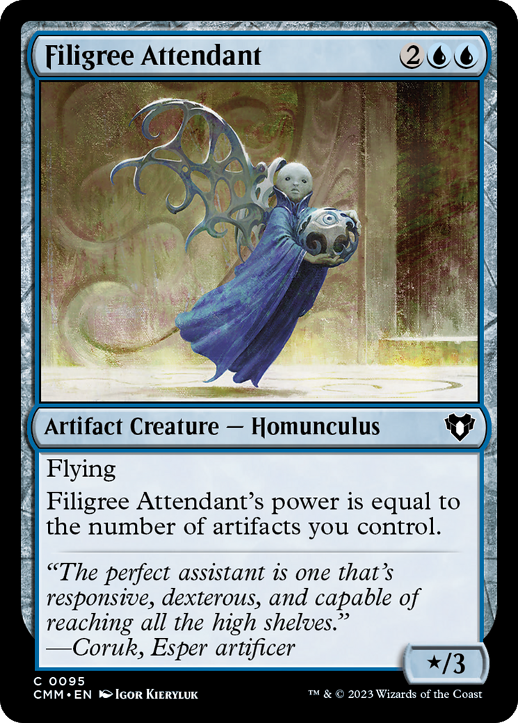 Filigree Attendant [Commander Masters] | PLUS EV GAMES 