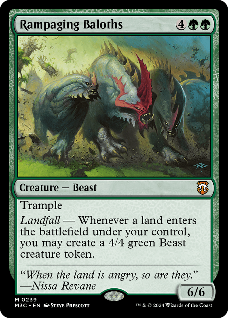 Rampaging Baloths (Ripple Foil) [Modern Horizons 3 Commander] | PLUS EV GAMES 