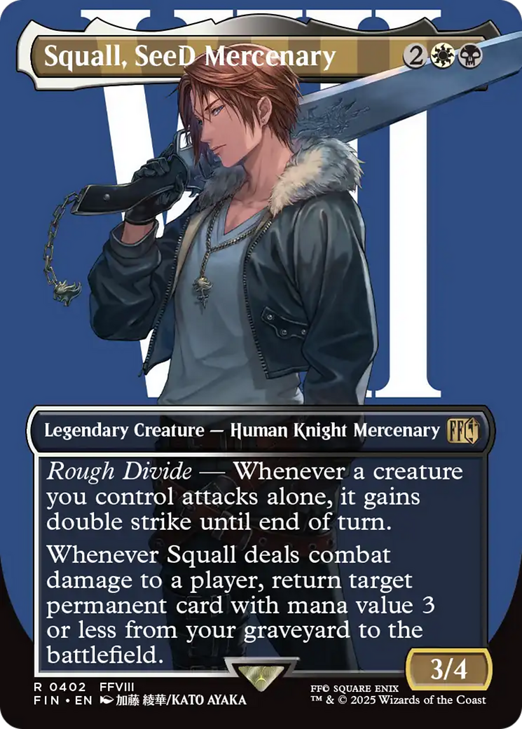 Squall, SeeD Mercenary (Borderless) [FINAL FANTASY] | PLUS EV GAMES 