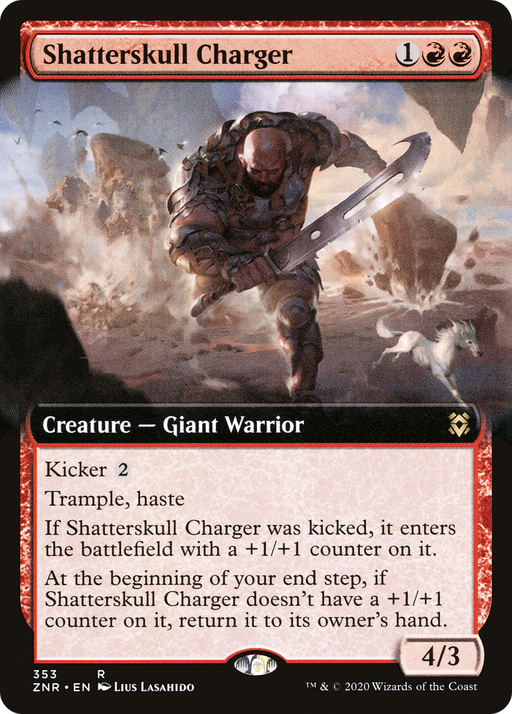 Shatterskull Charger (Extended) [Zendikar Rising Extended Art]